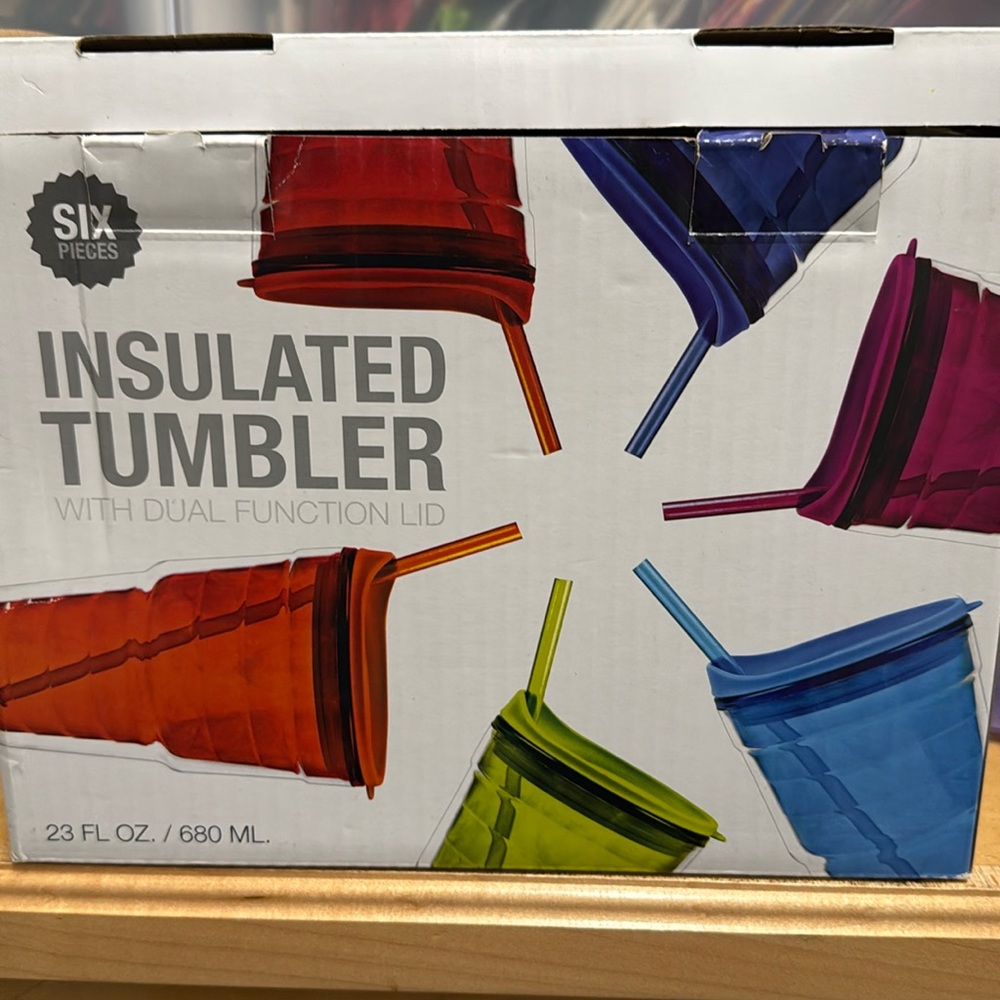 Brand new insulated tumblers multi colored